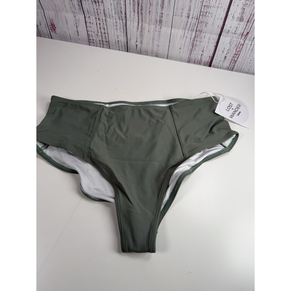 Lost + Wander Mahalo Spirit High Waisted Swim Bottom Light Sage Green WMKS0923-3